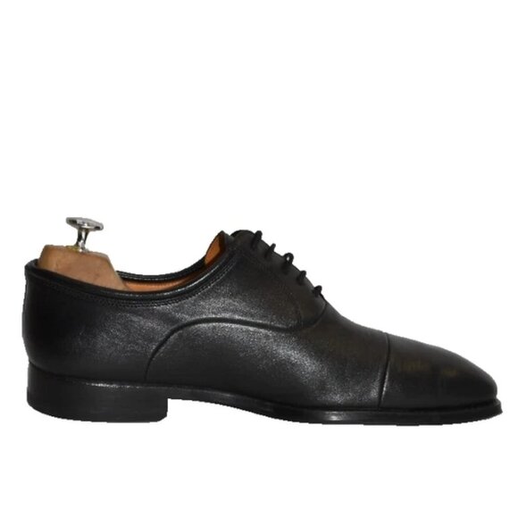 Magnanni \'Federico\' Oxford Black Leather Size 8 US 12654 DD491